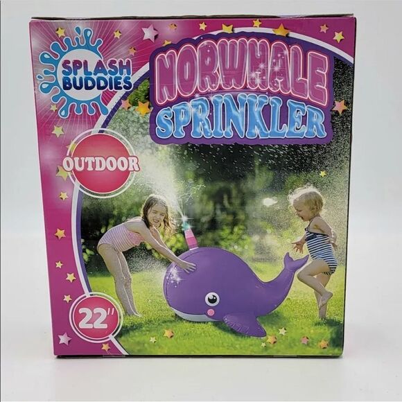 Splash Buddies Sprinklers for Yard – Inflatable Sprinkler for Kids - Picture 1 of 4